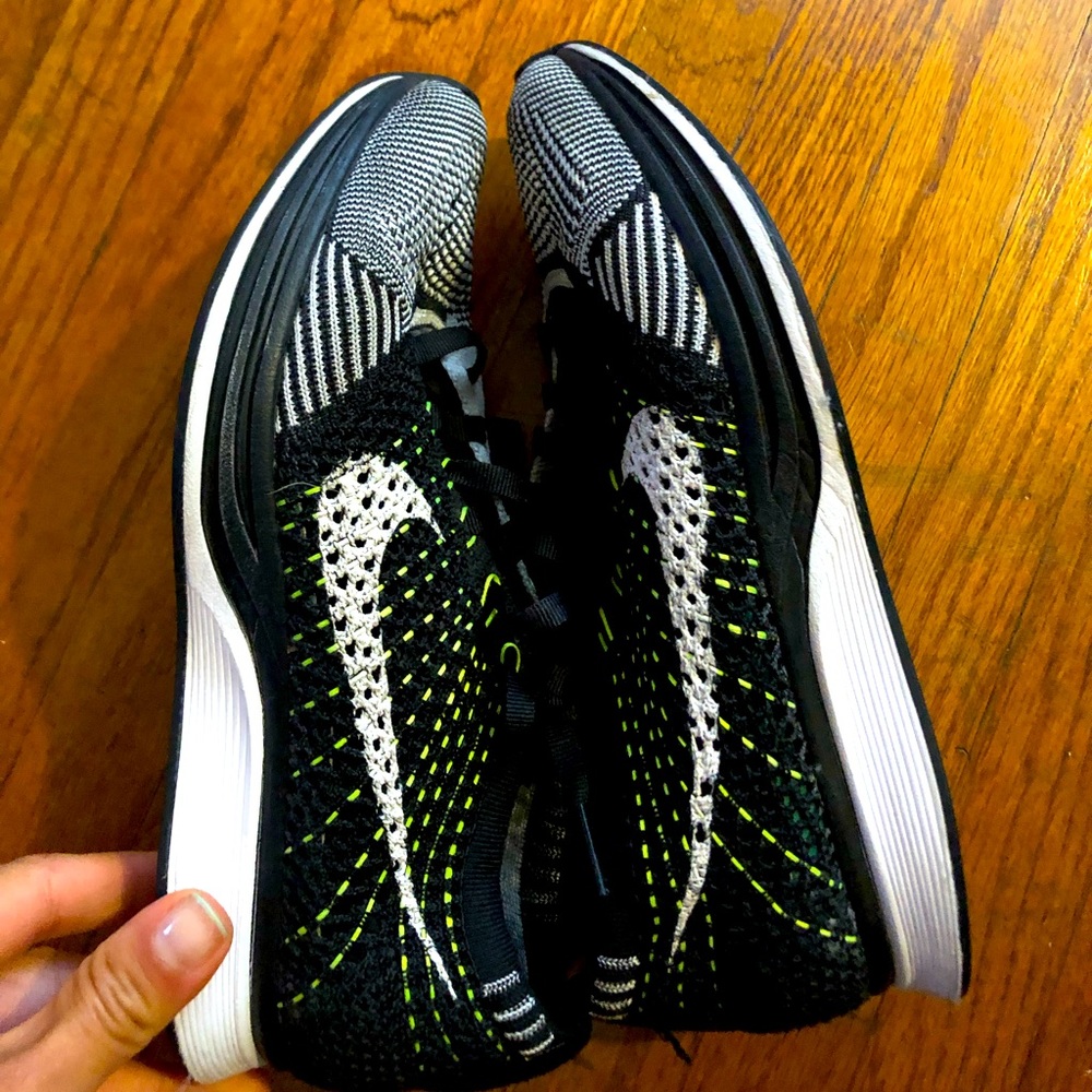 Nike Flyknit racer shoes